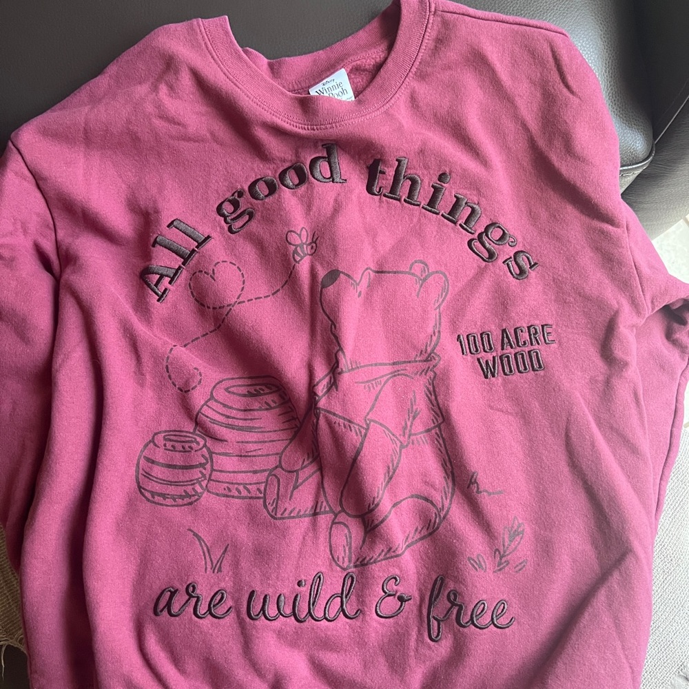 Kids Burgundy Graphic Sweatshirt